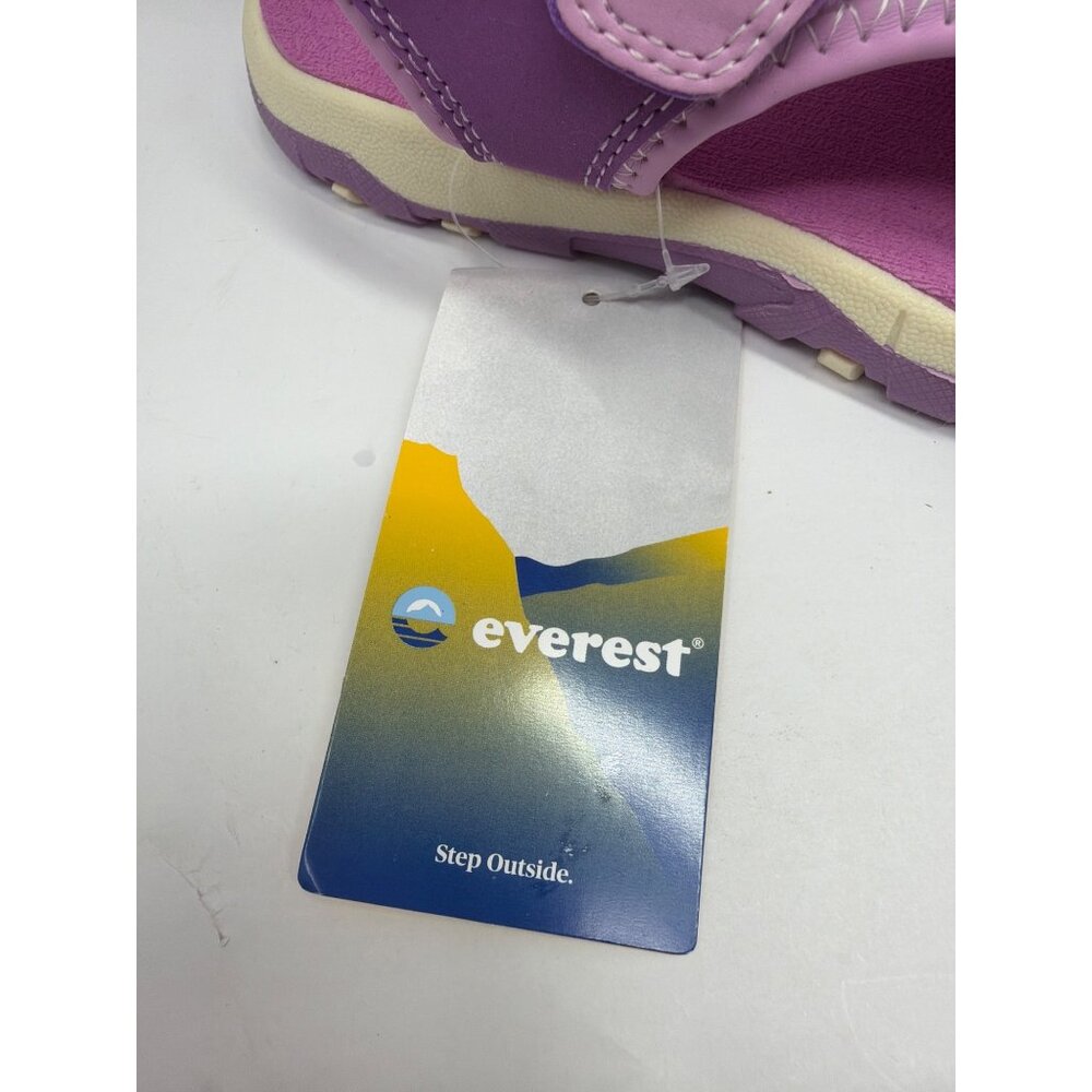 Everest Girls 4 Purple Adjustable Strap Sandals Comfort Summer Shoes - Picture 4 of 7